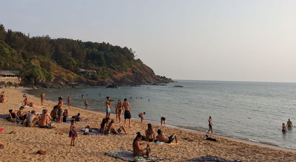 Hippie beach party at Kudle Beach Gokarna